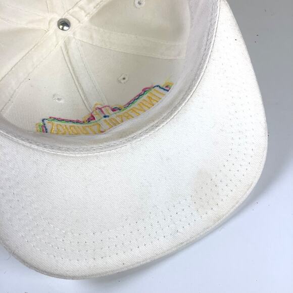 Vtg Universal Studios Florida White Snapback Hat Cap 1980s Miami Vice USA Made - Picture 7 of 9
